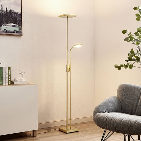 B-Ware Lindby Seppa Led Stehleuchte, Eckig, Stehlampe Lampe Leuchte Ip20 230 V Mess204
