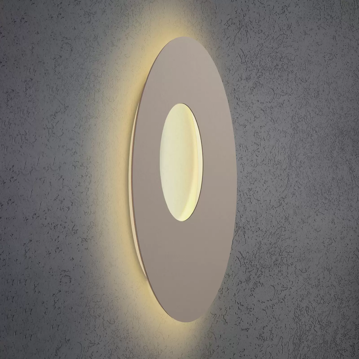 B-Ware Escale Blade Open Led Wandleuchte Taupe ø 59 Cm Wandlampe Lampe Siehe Text/Foto