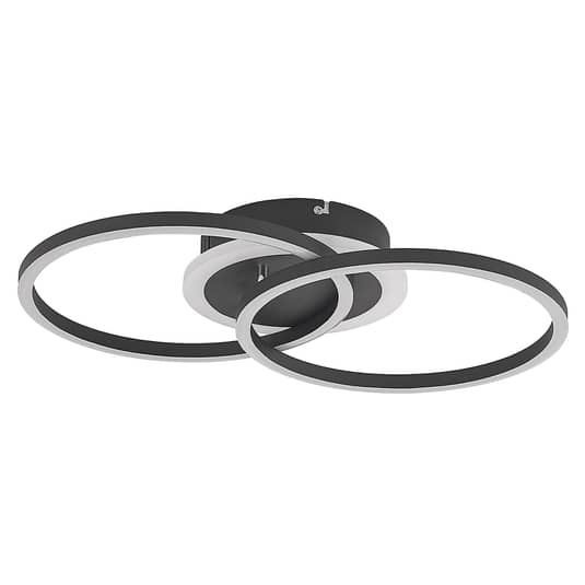 B-Ware Lindby Led Deckenlampe Fjardo Cct Ringe Schwarz Deckenlampe Deckenlicht Led