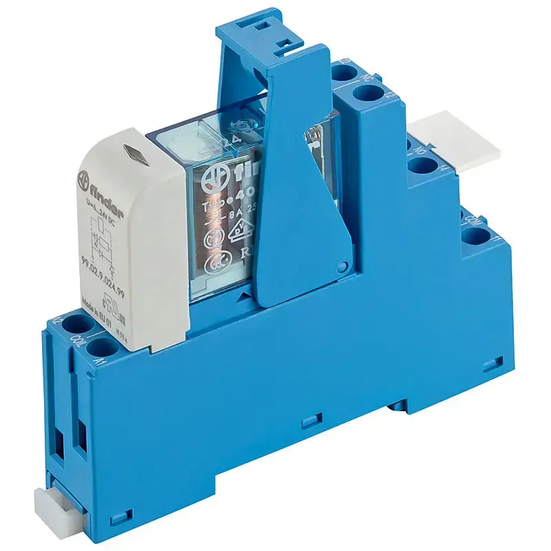 B-Ware Finder Koppelrelais Schaltrelais Wechsler Schraubanschluss Led Sockel 60 V 8 A