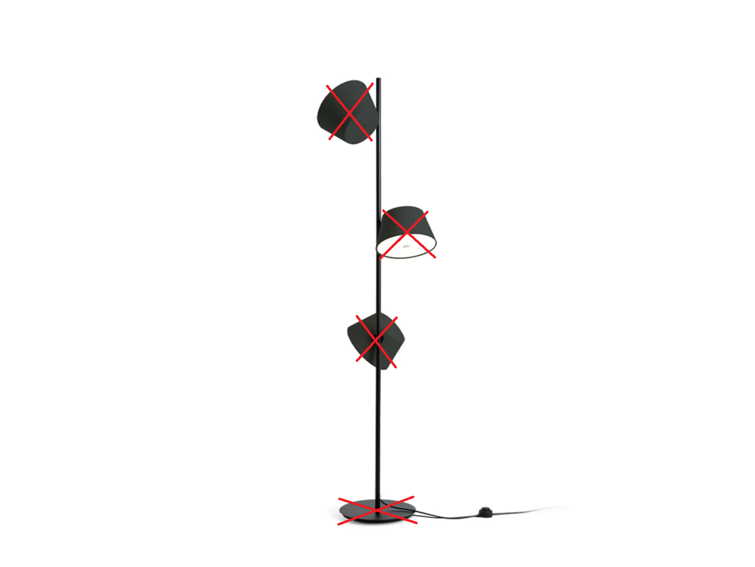 B-Ware Marset Tam Tam P3 Stehleuchte Standlampe Lampe Cremeweiß Möbel Siehe Text/Foto