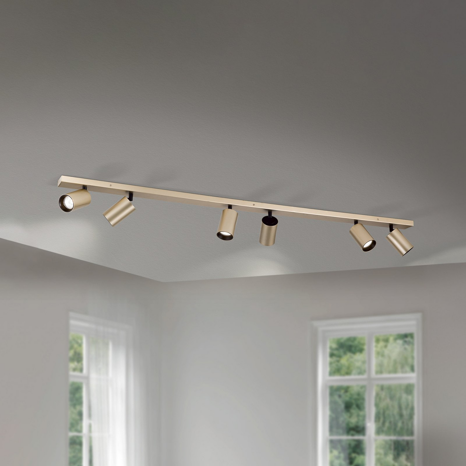 B-Ware Strahler Sean Goldfarben Metall Schwenkbar Deckenstrahler Deckenlampe Lampe S246