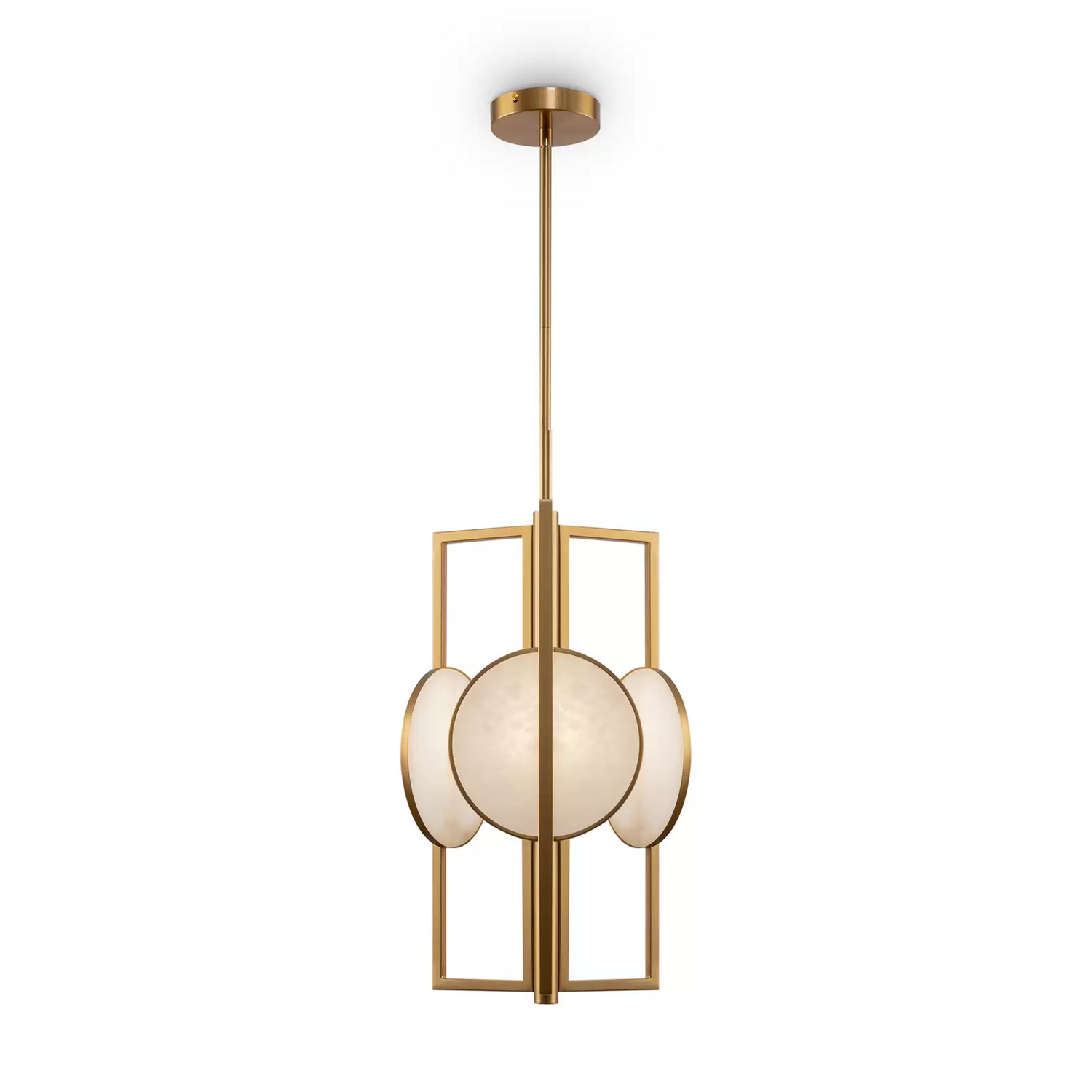 B-Ware Maytoni Marmo Hängeleuchte Hängelampe Deckenlampe Lampe Licht In Gold 3 Flammig