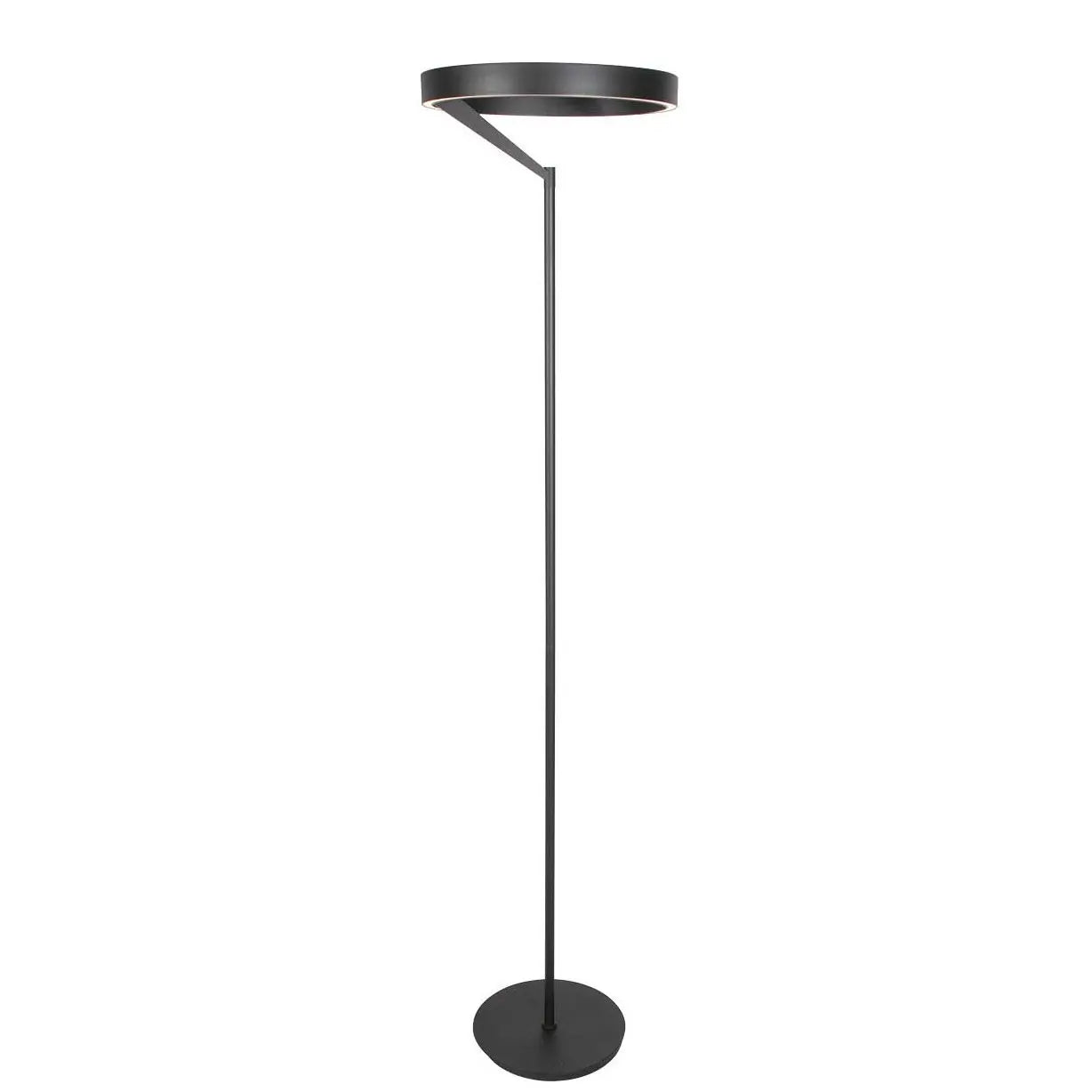 B-Ware Steinhauer Stehlampe Stehleuchte Mykty ø40cm Schwarz Fußdimmer Led Beleuchtung