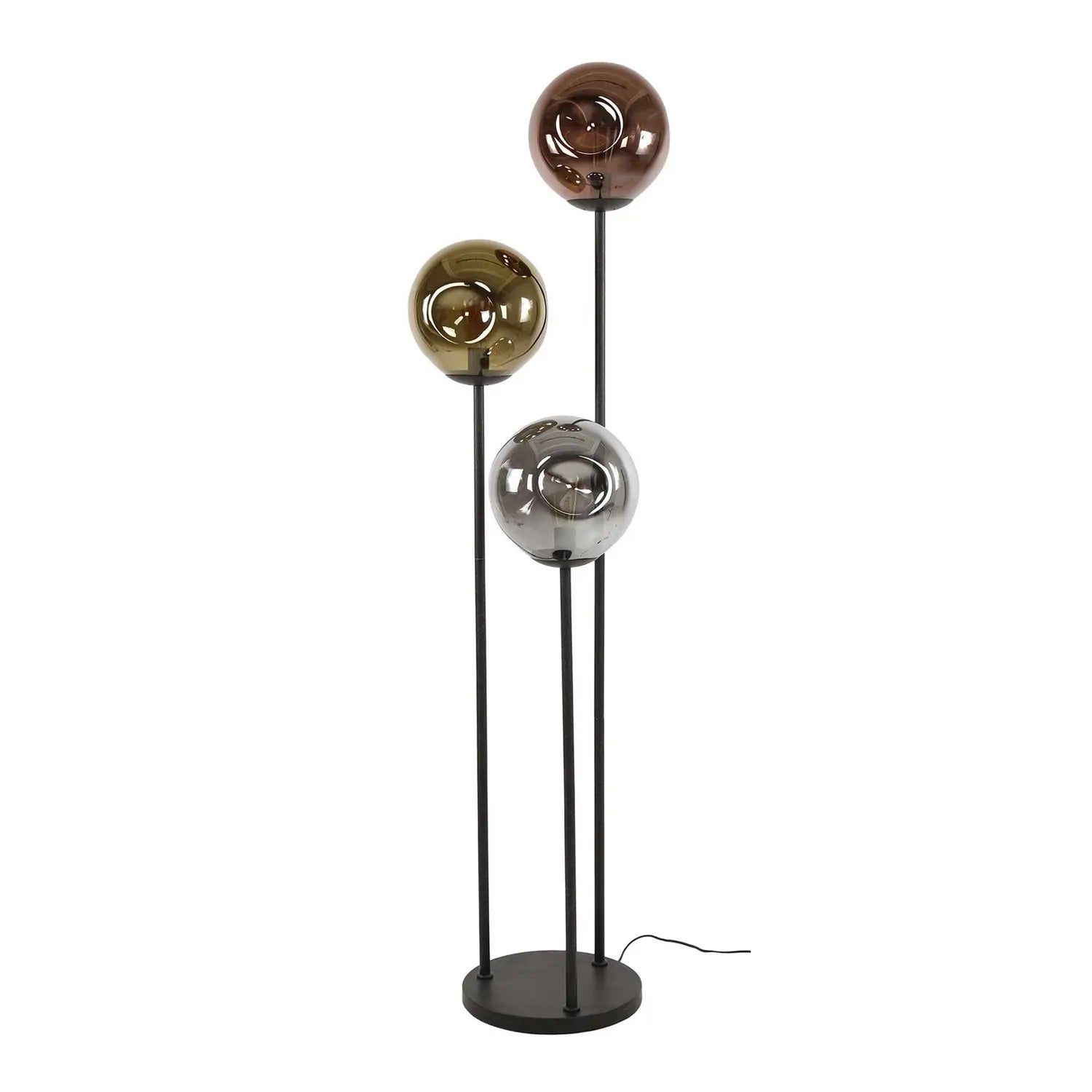 B-Ware Stellar Stehlampe Stehleuchte Glas Metall Bunt Raumbeleuchtung Wohnzimmerlampe