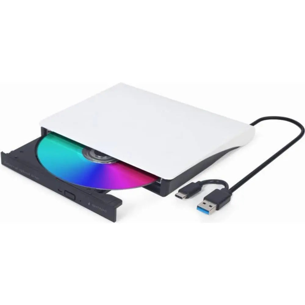 B-Ware Gembird Externes Usb Dvd Laufwerk Laufwerk Dvd Player Schwarz Weiß