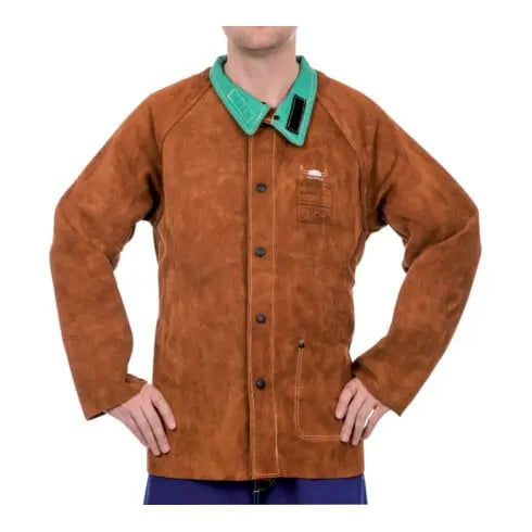 B-Ware Weldas Schweißerlederjacke Jacke Schweißerschutz Xxl Spaltleder Herren 44 7300