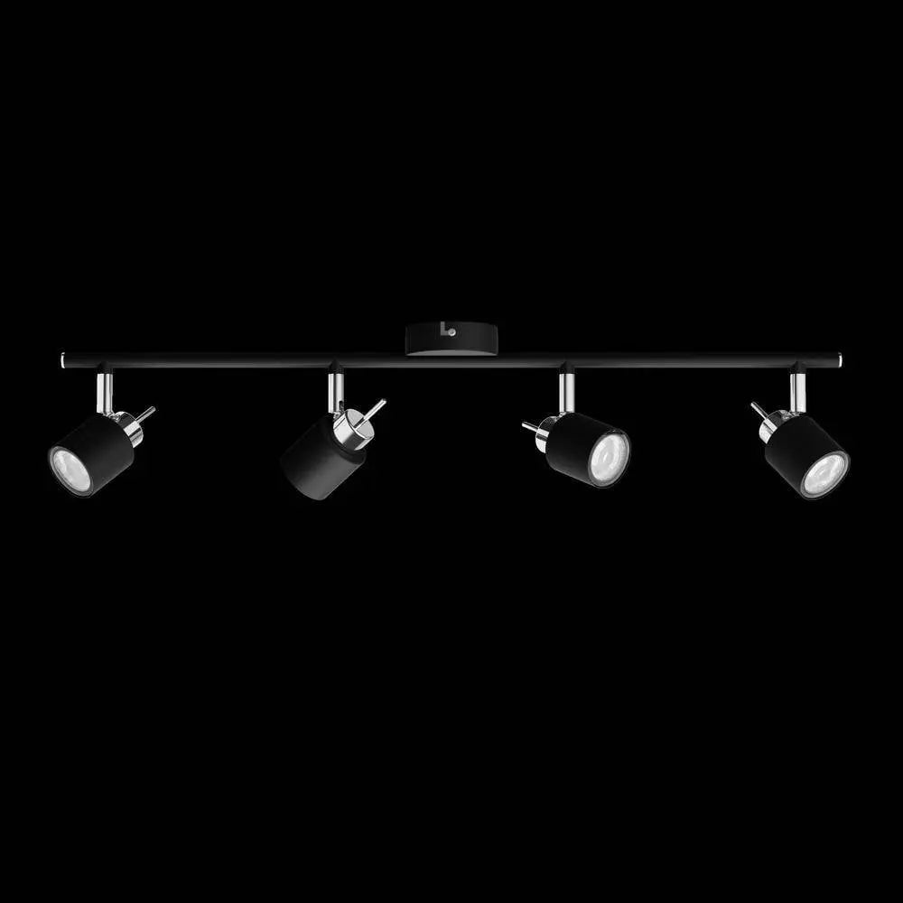 B-Ware Philips Deckenstrahler Lampe Leuchte Meranti Schwarz Silber Gu10 Led 4 Flammig