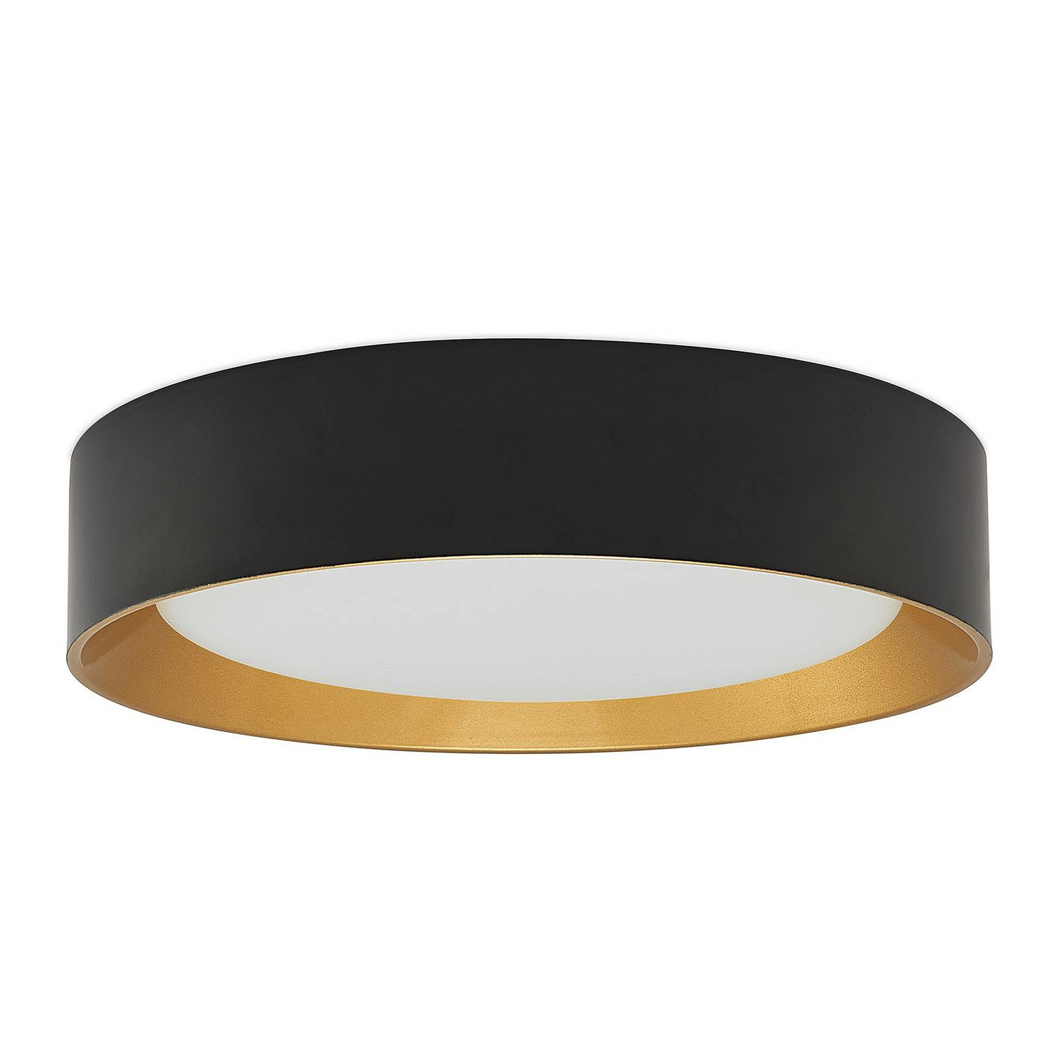 B-Ware Lindby Deckenleuchte Lampe Led Kambia Schwarz Gold Aluminium Acryl Warmweiß 45 C