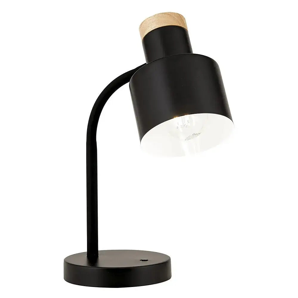 B-Ware Orion Tischleuchte Tischlampe Gili Schwarz Schwenkkopf Schalter E27 Led Lampe