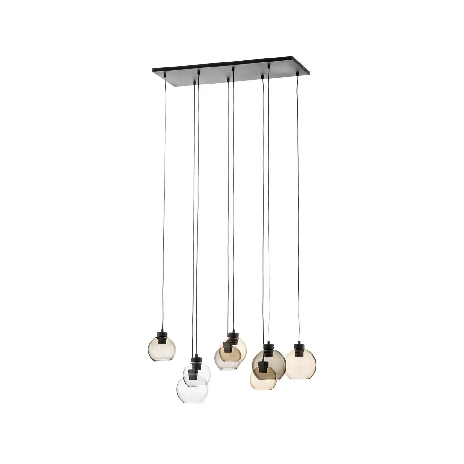 B-Ware Tk Lighting Cubus 8 Pendelleuchte Hängelampe Lampe Clear/Smoke/Amber Glas