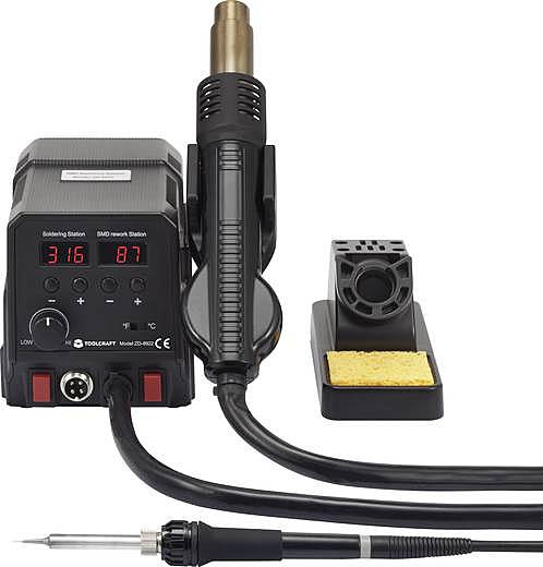 B-Ware Toolcraft Löt /Entlötstation To 4861965 Digital 360 W Löten 50 Bis 480°C Station