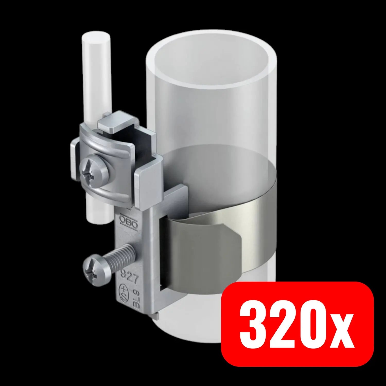 B-Ware Obo Bettermann 5057515 927 Erdung Blitzschutzmaterial Bildschutz 320 Stück