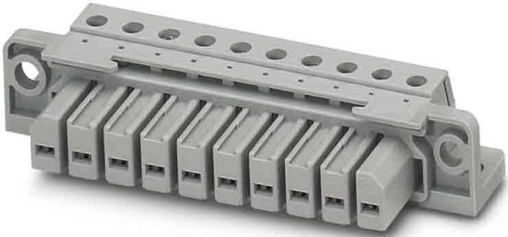 B-Ware Phoenix Contact Buchseneinsatz HCC 4-F Grau Platinen-Steckverbinder Stecker
