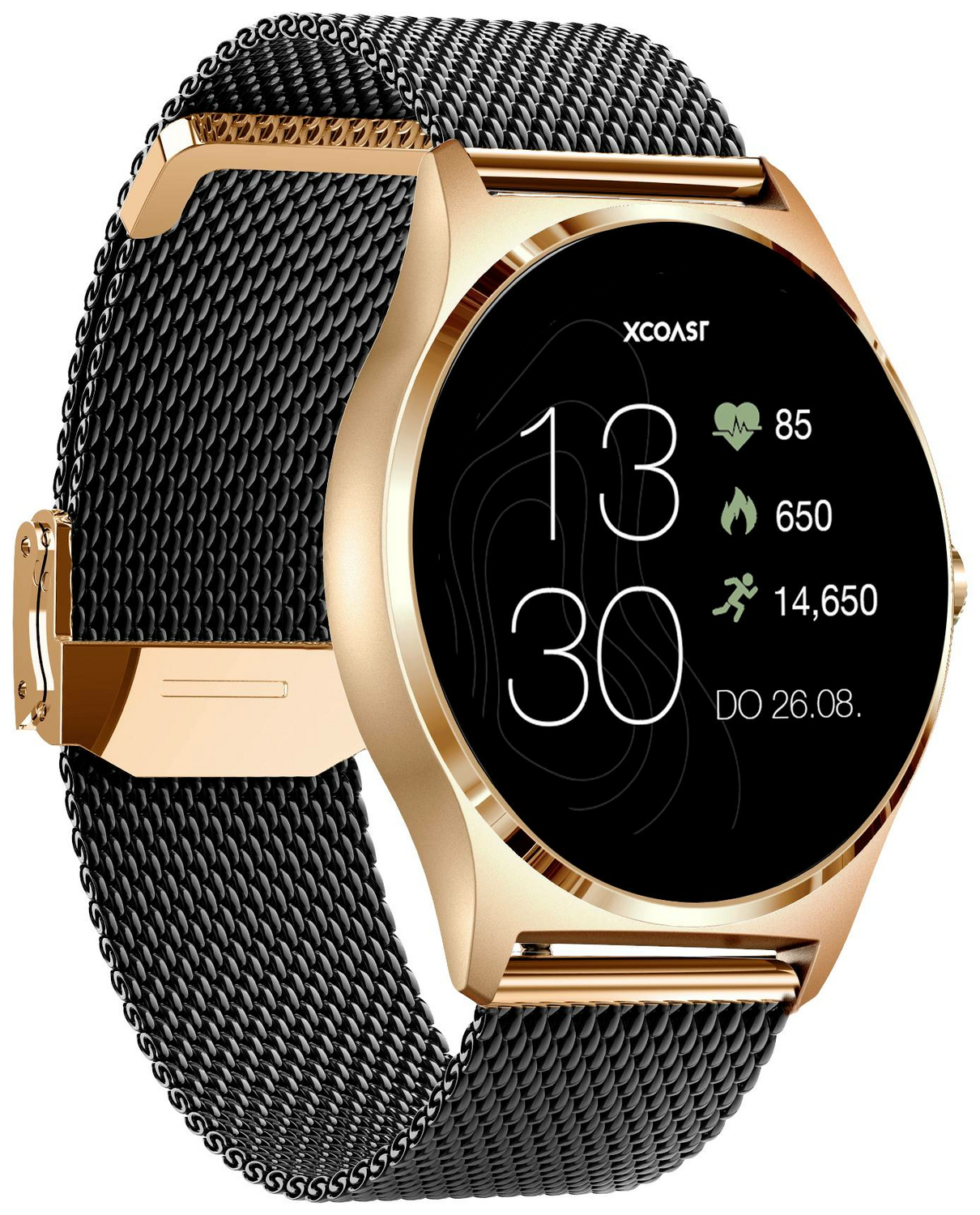 B-Ware Xcoast Joli Xc Pro Smartwatch Fitness Tracker Uhr Armbanduhr 45mm Diamantschwarz
