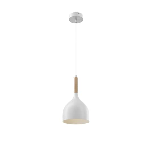 B-Ware Euluna Hängeleuchte Noak Deckenlampe Pendelleuchte Einflammig Weiß Holz Natur815