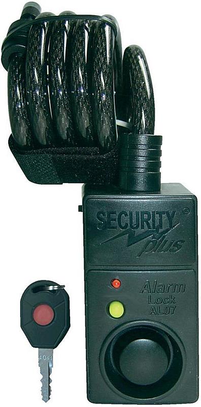 B-Ware Security Plus Al07 Kabelschloss Schloss Fahrradschloss Alarm Bewegungsmelder 1,2