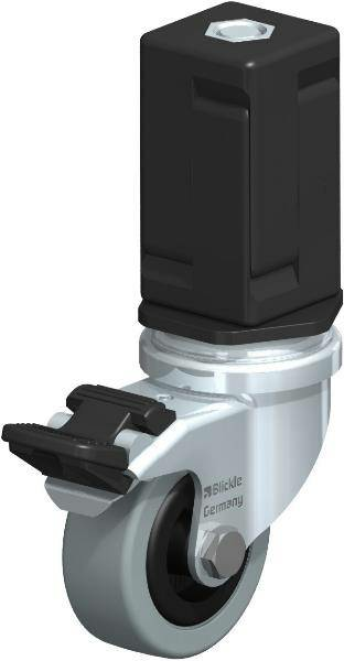 B-Ware Blickle Lenkrolle Rolle Mit Feststeller Rad ø 50 Mm Lra Vpa 50 G Fi Ev07 Grau747