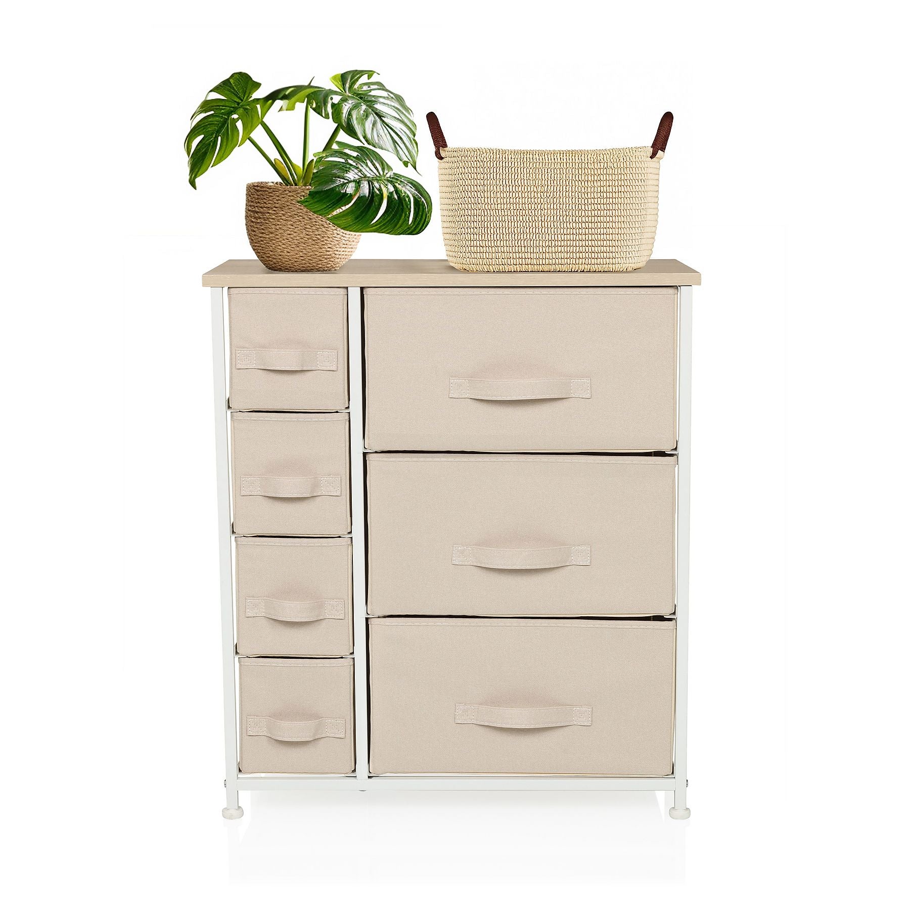 B-Ware Hjh Living Foldress B Kommode Sidebaord Schubladenkommode Möbel Schrank Beige