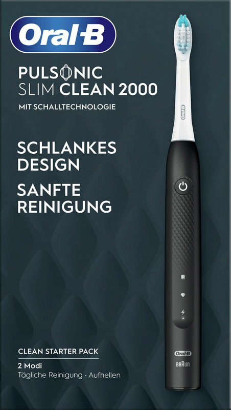 B-Ware Oral B Pulsonic Slim Clean 2000 Elektrische Zahnbürste Schallzahnbürste Schw804