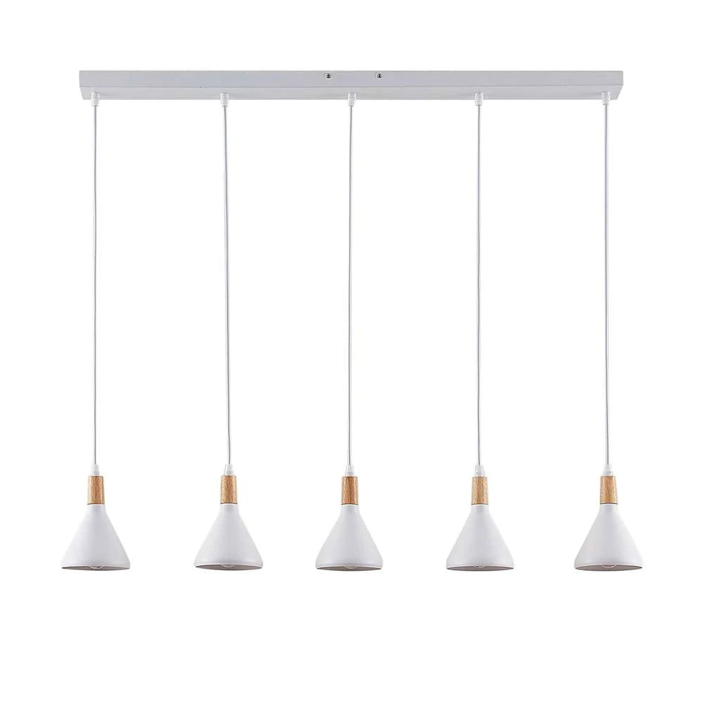 B-Ware Lindby Led Pendelleuchte Arina Hängeleuchte Deckenlampe Lampe Weiß 5 Flammig