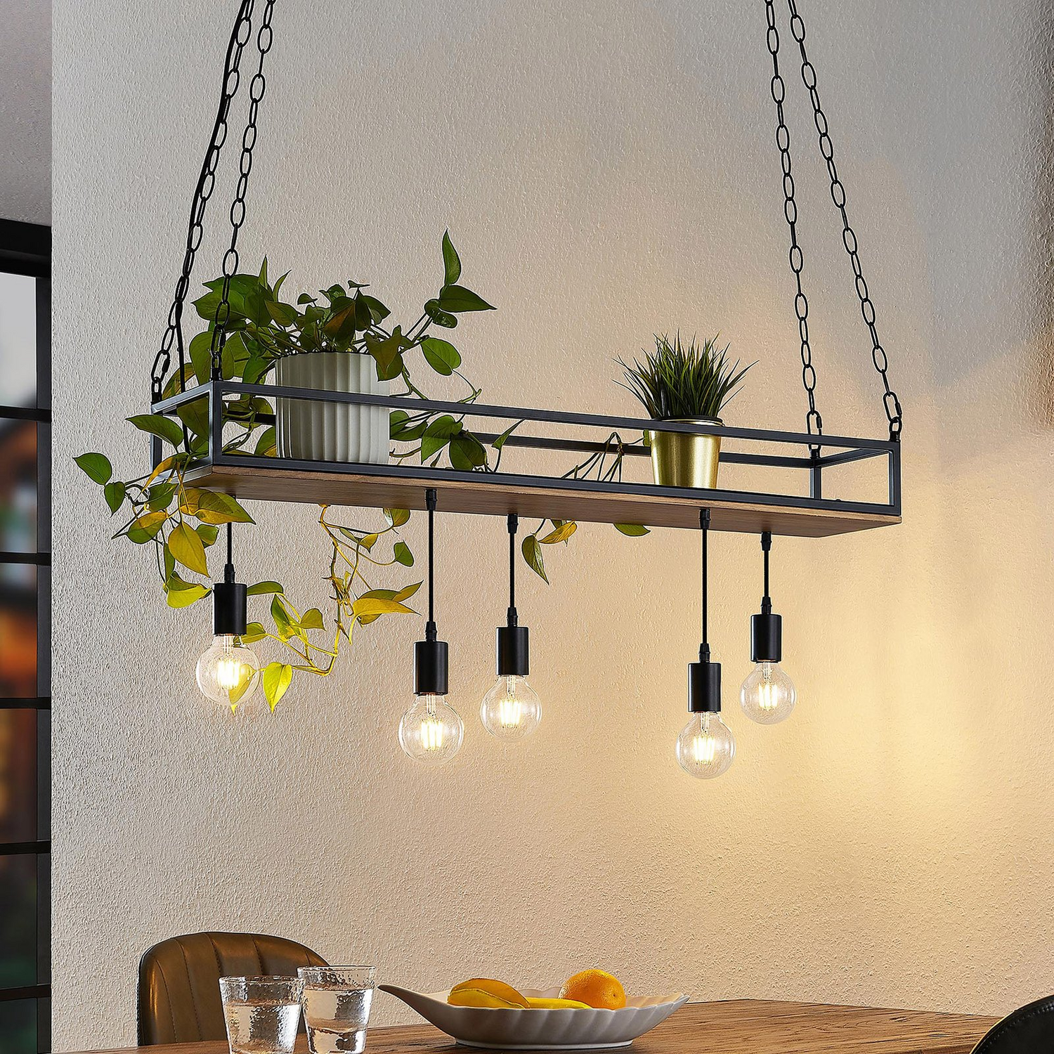 B-Ware Lindby Kirista Pendelleuchte Hängeleuchte Deckenleuchte Lampe Leuchte 5 Flamm230