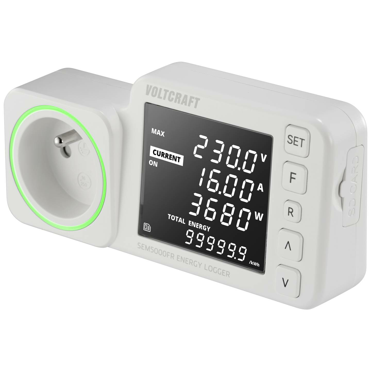 B-Ware Voltcraft Sem5000 Fr Energiekosten Messgerät Kostenprognose Alarmfunktion 3680 W