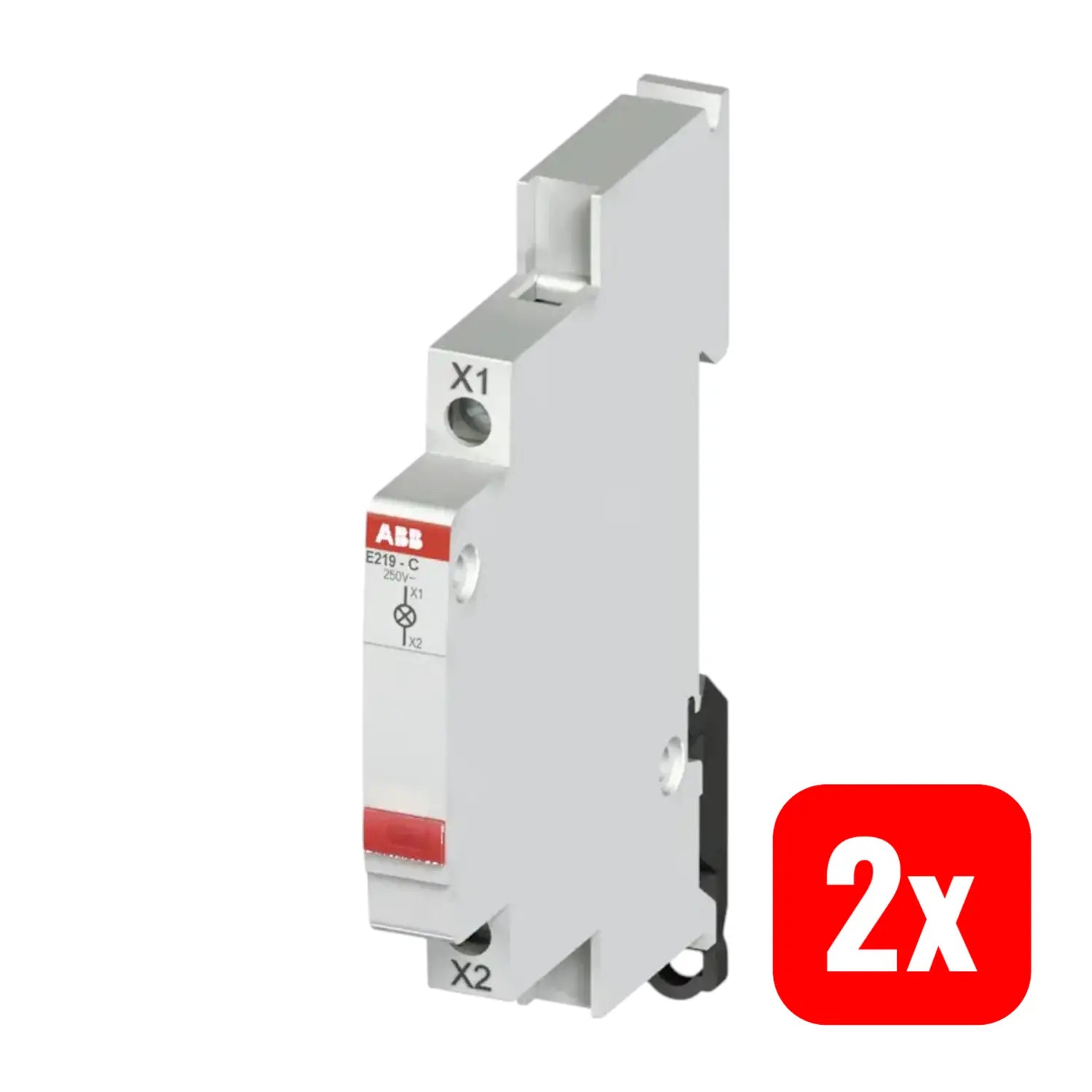 B-Ware Abb Leuchtmelder Led Signallicht Rot Betriebsanzeige Kontrollleuchte 2 Stück