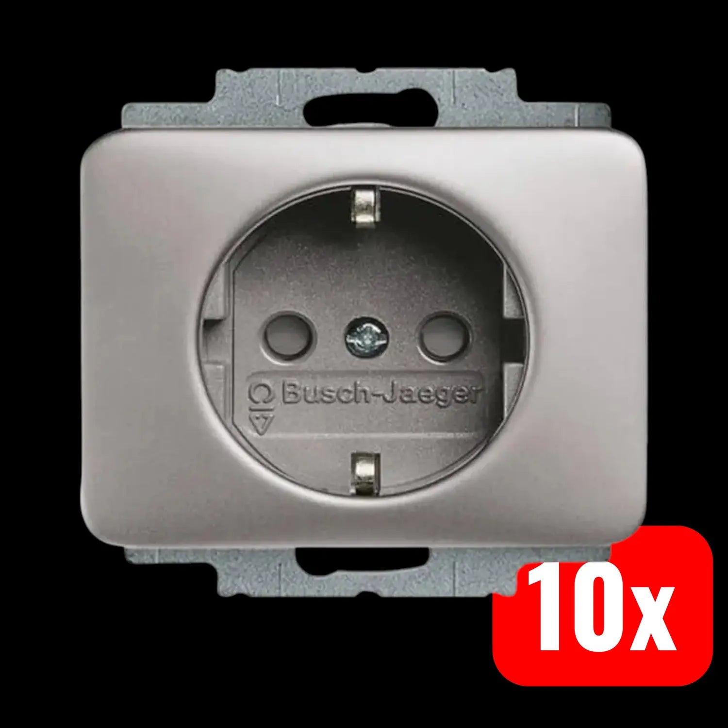 B-Ware Abb Steckdose Geräteeinsatz Schuko Steckdose Ip20 Erdungsclips 10 Stück