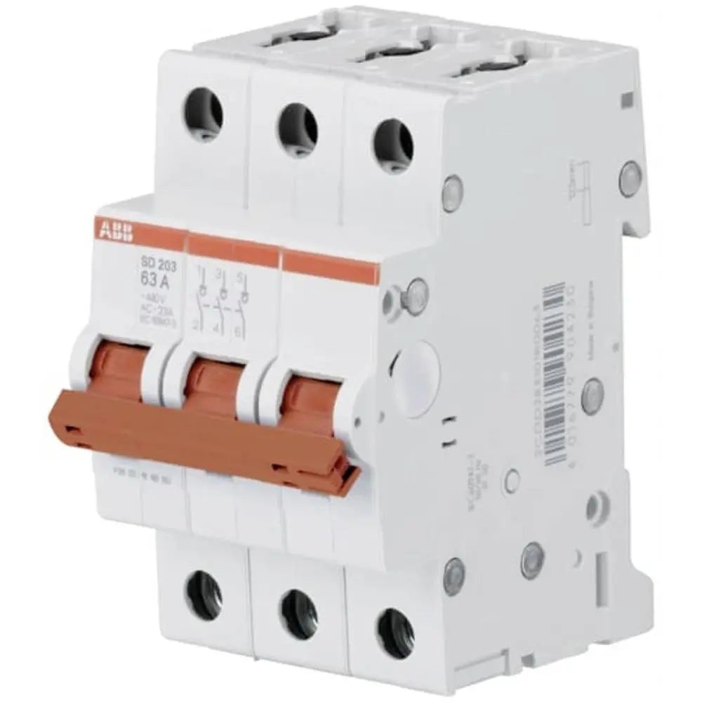 B-Ware Abb Lasttrennschalter Trennschalter Ausschalter Schalter 3 Pol Sd203/63 Ip20