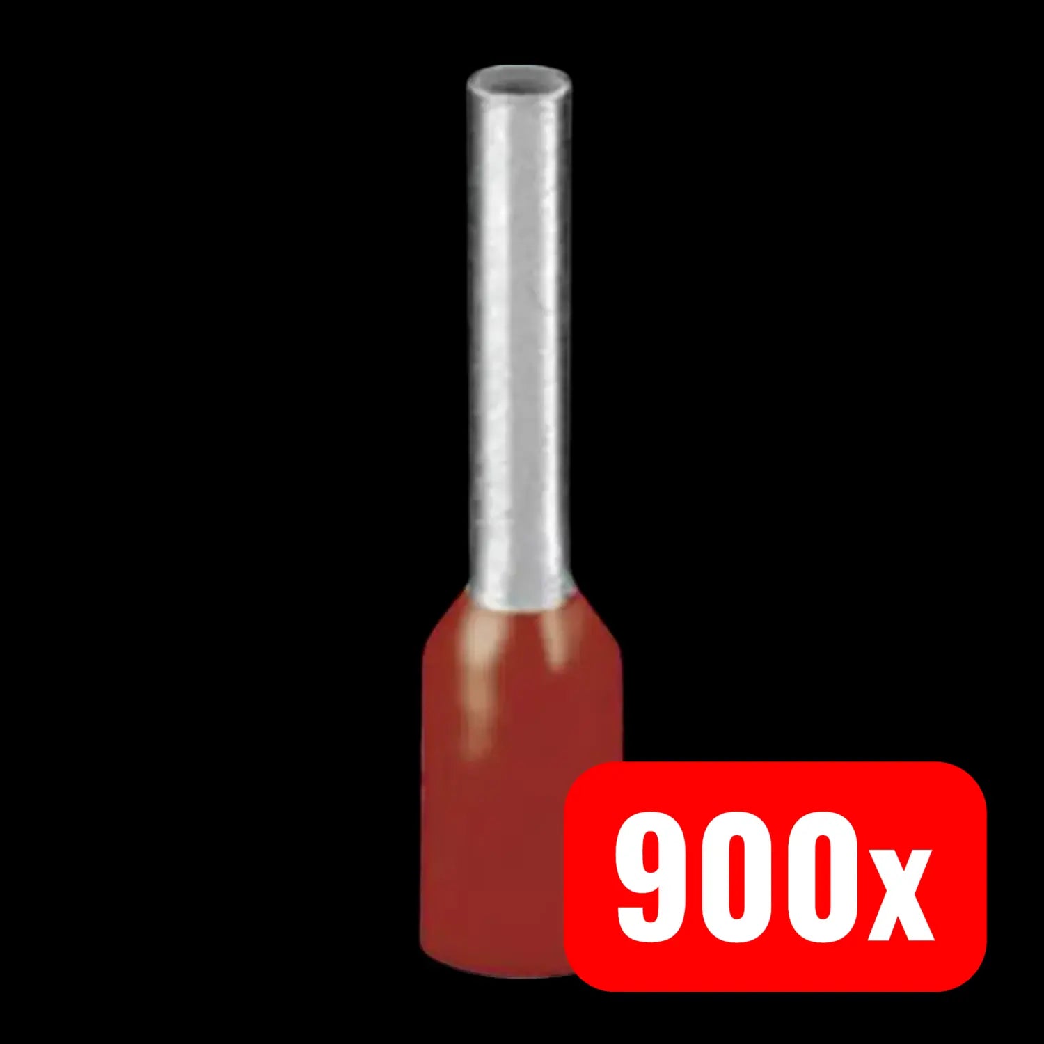 B-Ware Phoenix Contact Aderendhülse Hülse Kabelschuh Rot Teilisoliert 10 Mm² 900 Stück