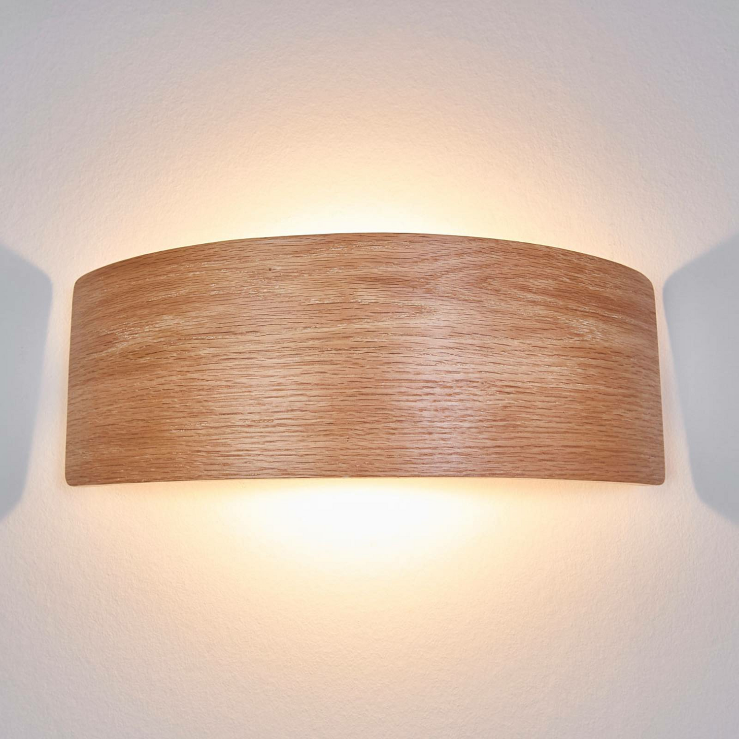 B-Ware Lindby Wandleuchte Wandlampe Led Rafailia Holz Warmweiß Leuchte Licht Natur361