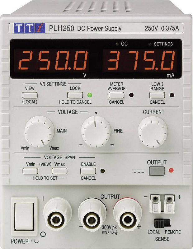 B-Ware Aim T Ti Plh250 Labornetzgerät Netzteil 0 250 V 0 375 A Einstellbar 94 W 115 V