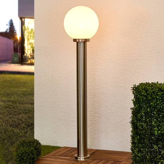 B-Ware Lindby Aiven Wegeleuchte Wegleuchte Weglampe Lampe Leuchte Garten Kugelschirm