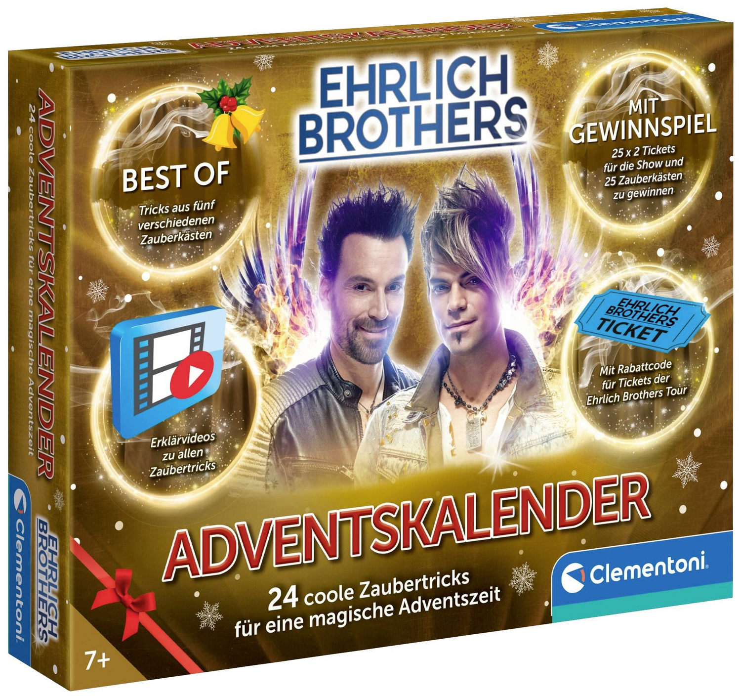 B-Ware Clementoni Ehrlich Brothers Magie 2024 Detektiv Zauberkästen Adventskalender