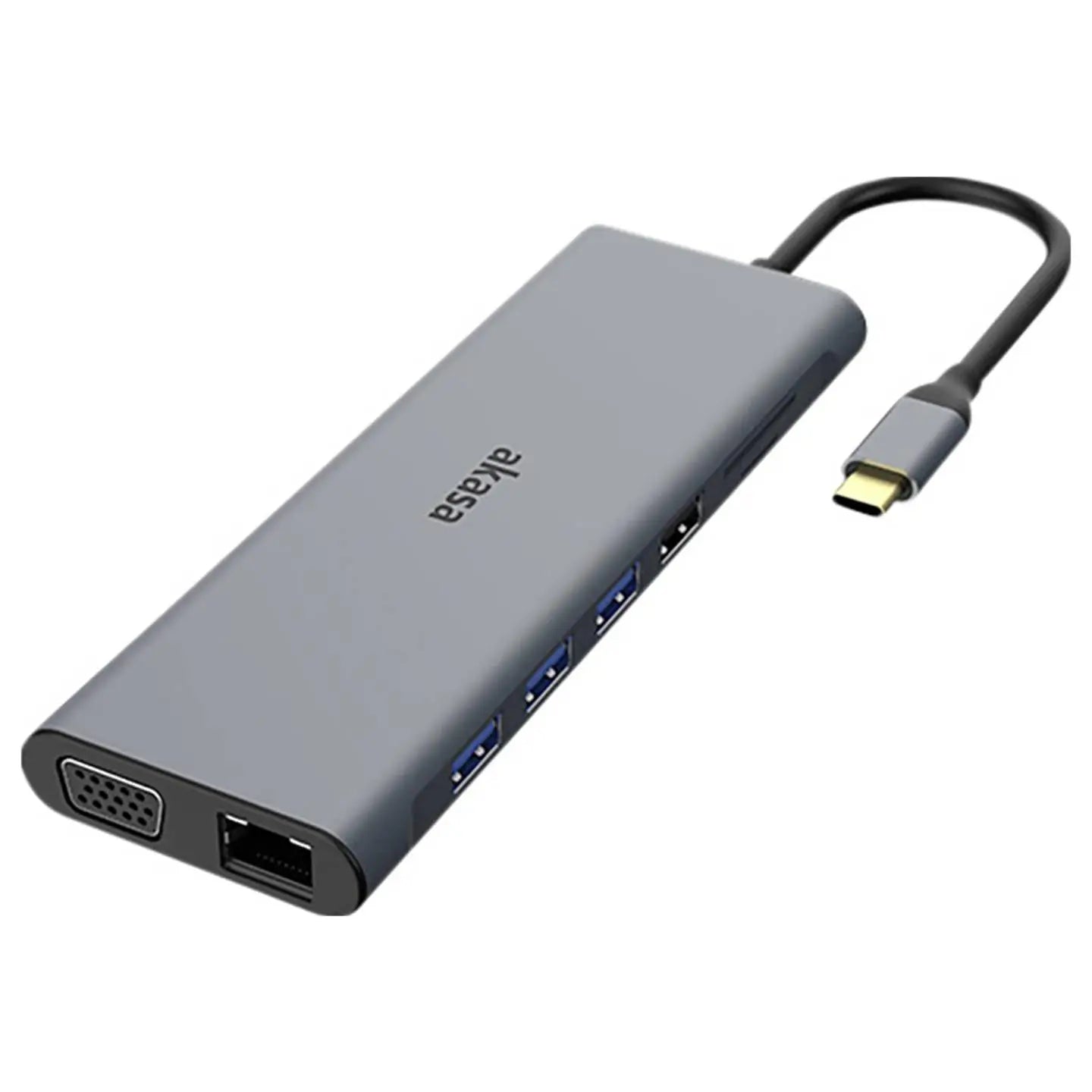 B-Ware Akasa Dockingstation Hub Usb C Usb Typ C Kartenleser Aluminium 14 In 1 Dock