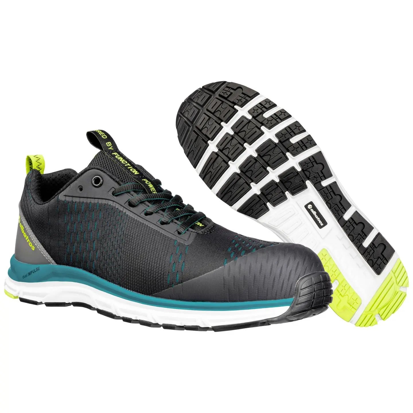 B-Ware Albatros Sicherheitshalbschuh Arbeitsschuh Aer55 Impulse Größe 46 Schwarz Blau