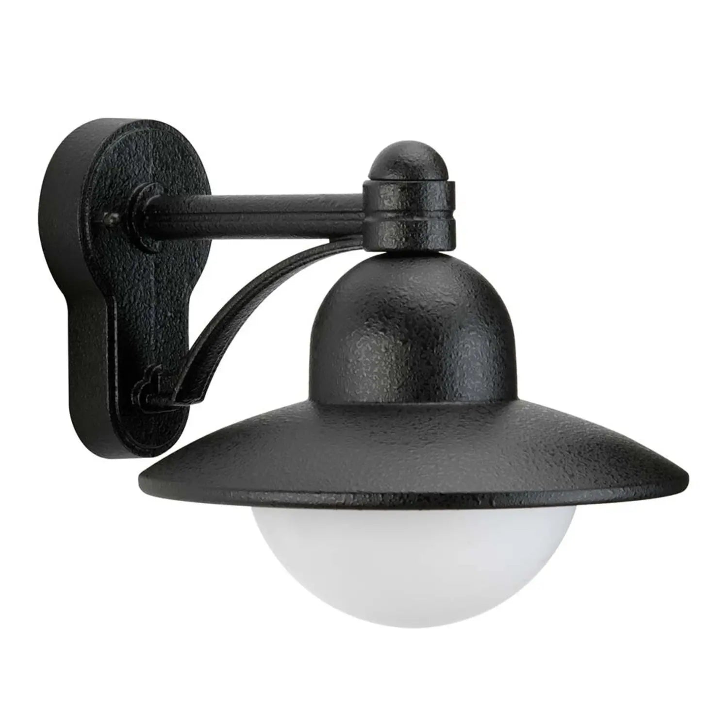 B-Ware Albert Leuchten Wandleuchte Wandlampe Yarai Landhausstil Schwarz Aluminium Glas