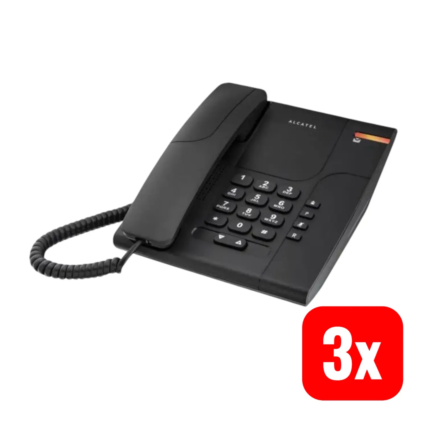B-Ware Alcatel Telefon Festnetz Schnurgebunden Analog Stummtaste Wand Schwarz 3 Stück