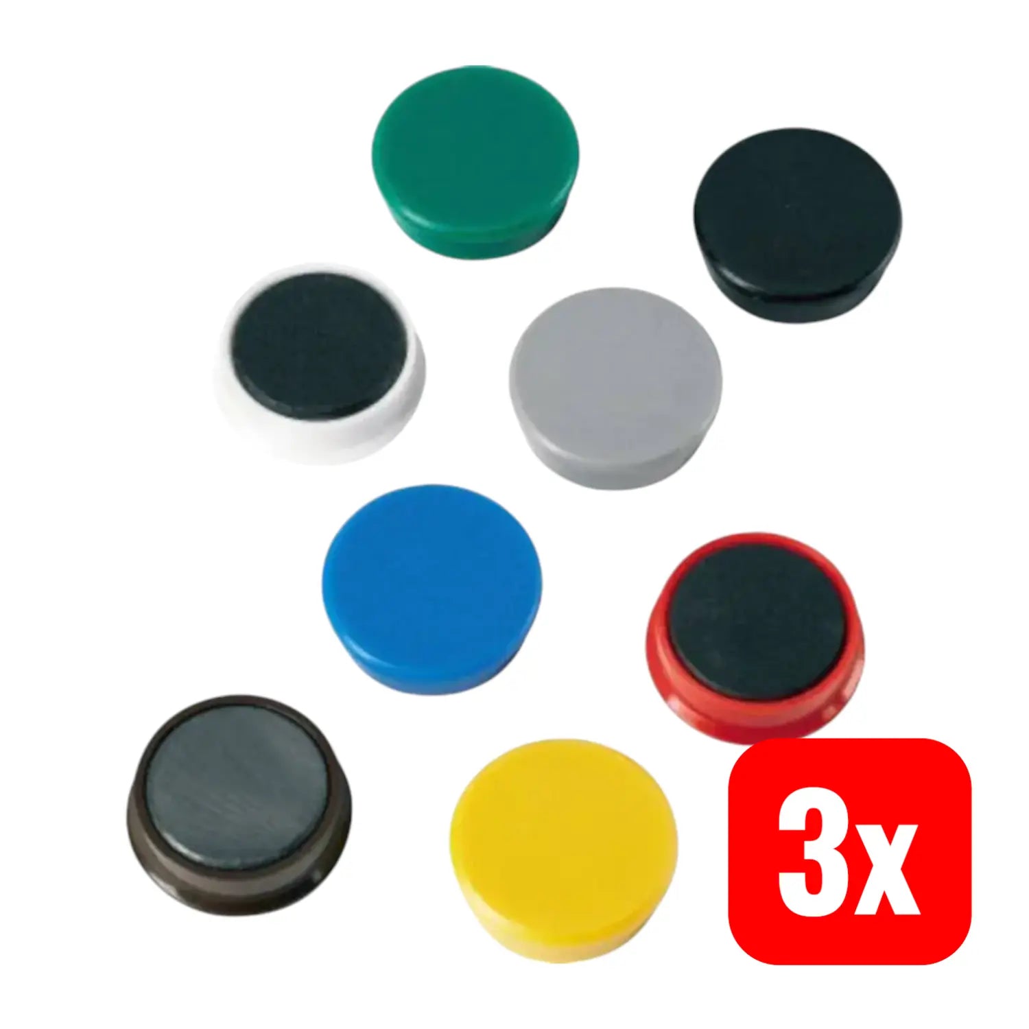 B-Ware Alco Kraftmagnet Magnet Farbig Sortiert 38 Mm Metall Kunststoff 10er Pack 3 Sets