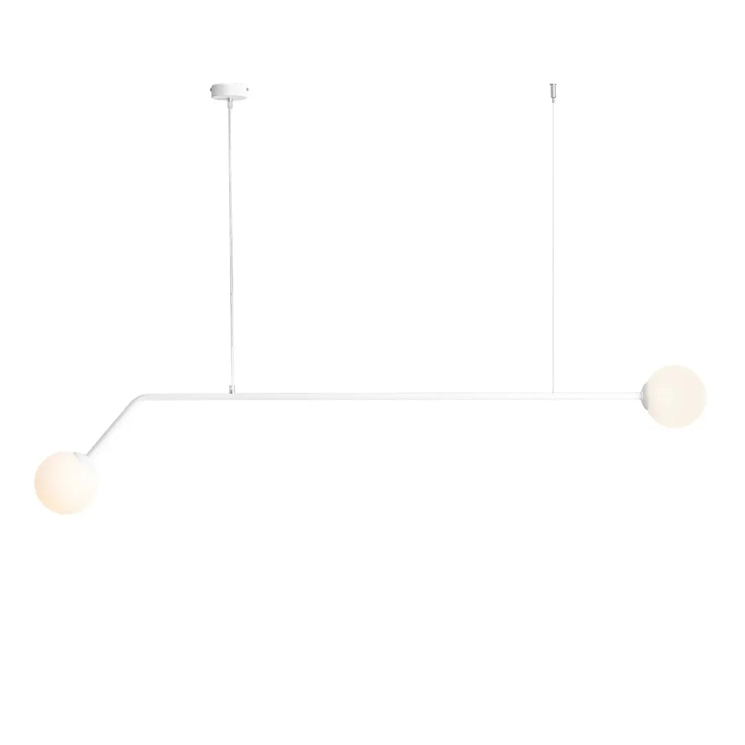 B-Ware Aldex Hängeleuchte Pendelleuchte Leuchte Pure Weiß Led E14 2 Flammig