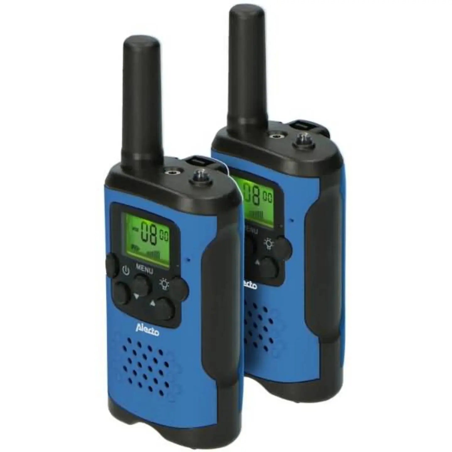 B-Ware Alecto Funkgerät Walkie Talkie Blau Fr 115 Bw Gürtelclip Lampe Outdoor 2er Set