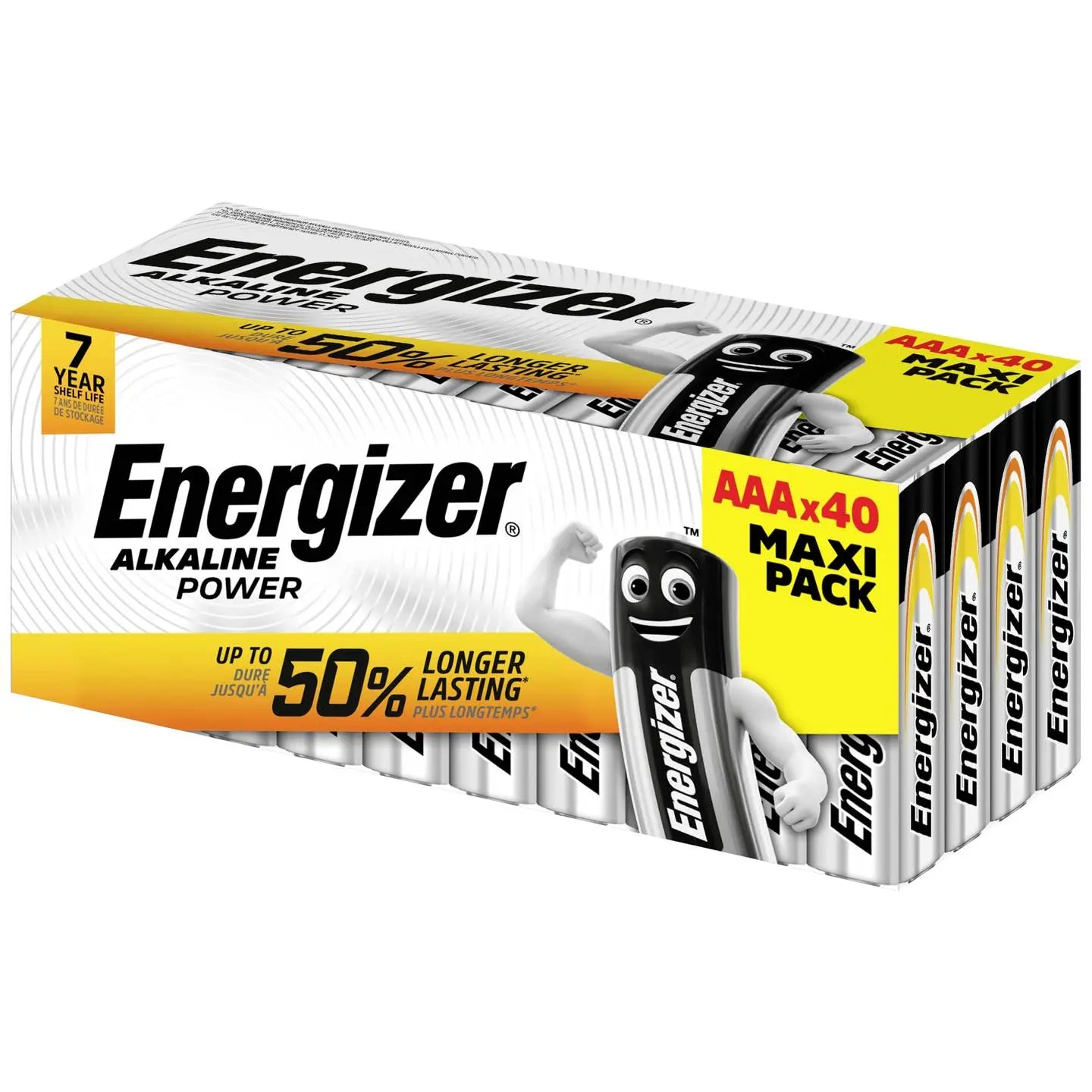 B-Ware Energizer Batterie Micro Aaa Lr03 Alkaline Power 40er Set Energiespender