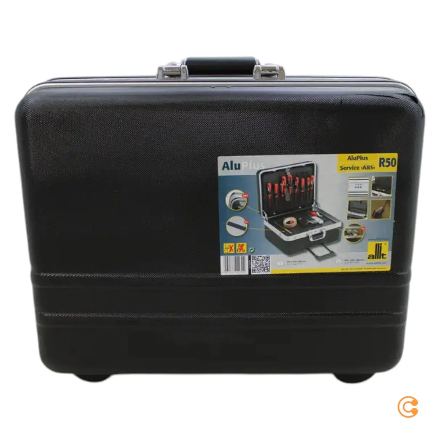 B-Ware Allit Werkzeugkoffer Koffer Universal Abs Schwarz Werkzeugbox Siehe Text/Foto