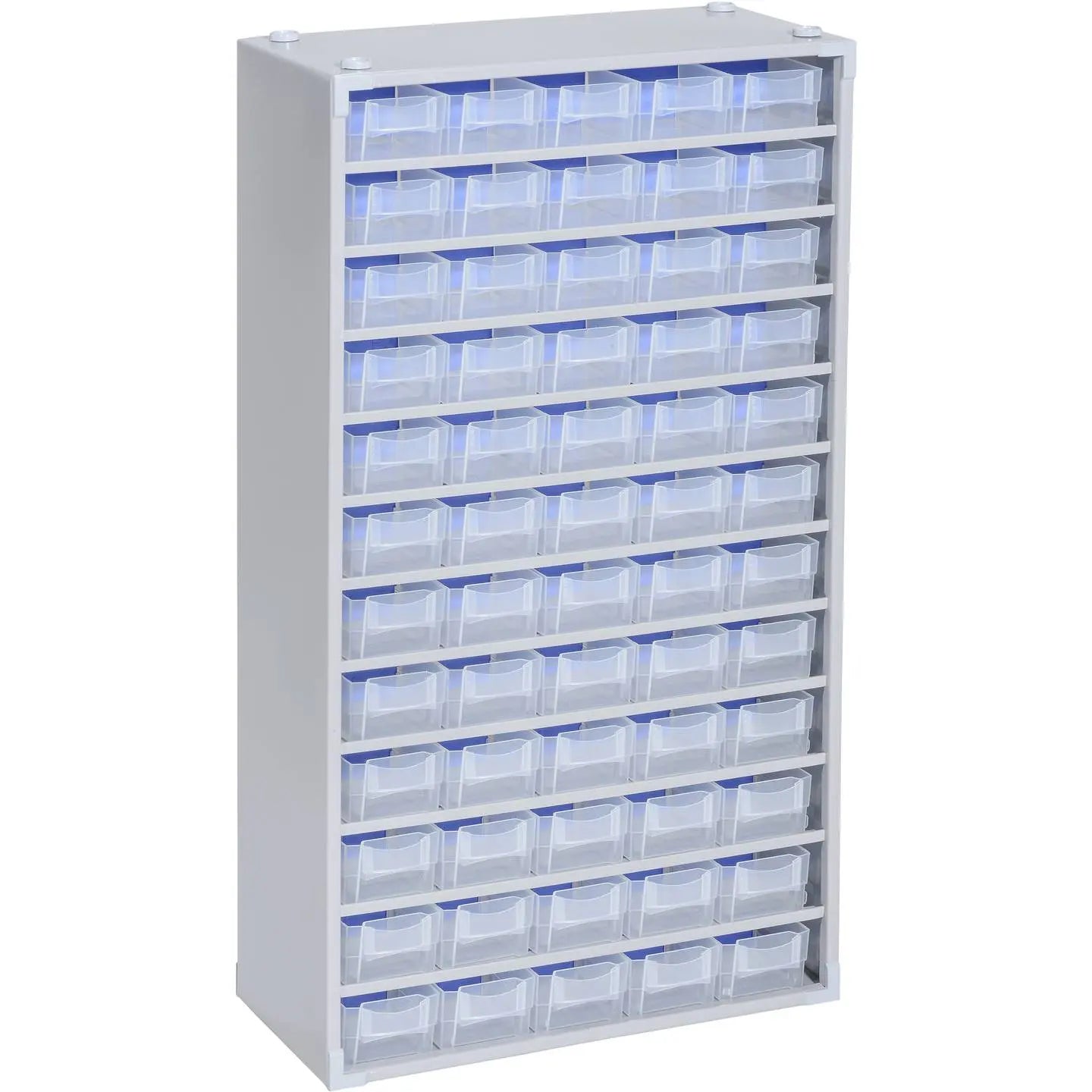 B-Ware Allit Kleinteilemagazin Magazin Aufbewahrung Silber 60 Schubkästen Stahlblech