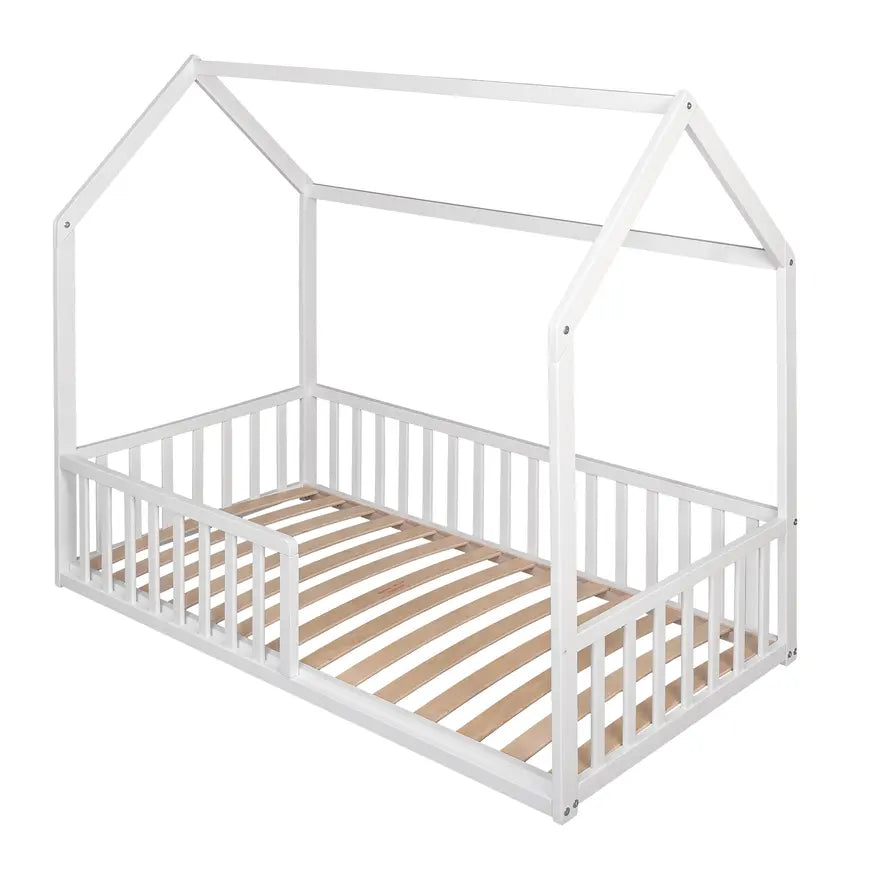 B-Ware Amal Ii Kinderbett Julia Weiß 70x140 Cm Babybett Gitterbett Möbel Buchenholz