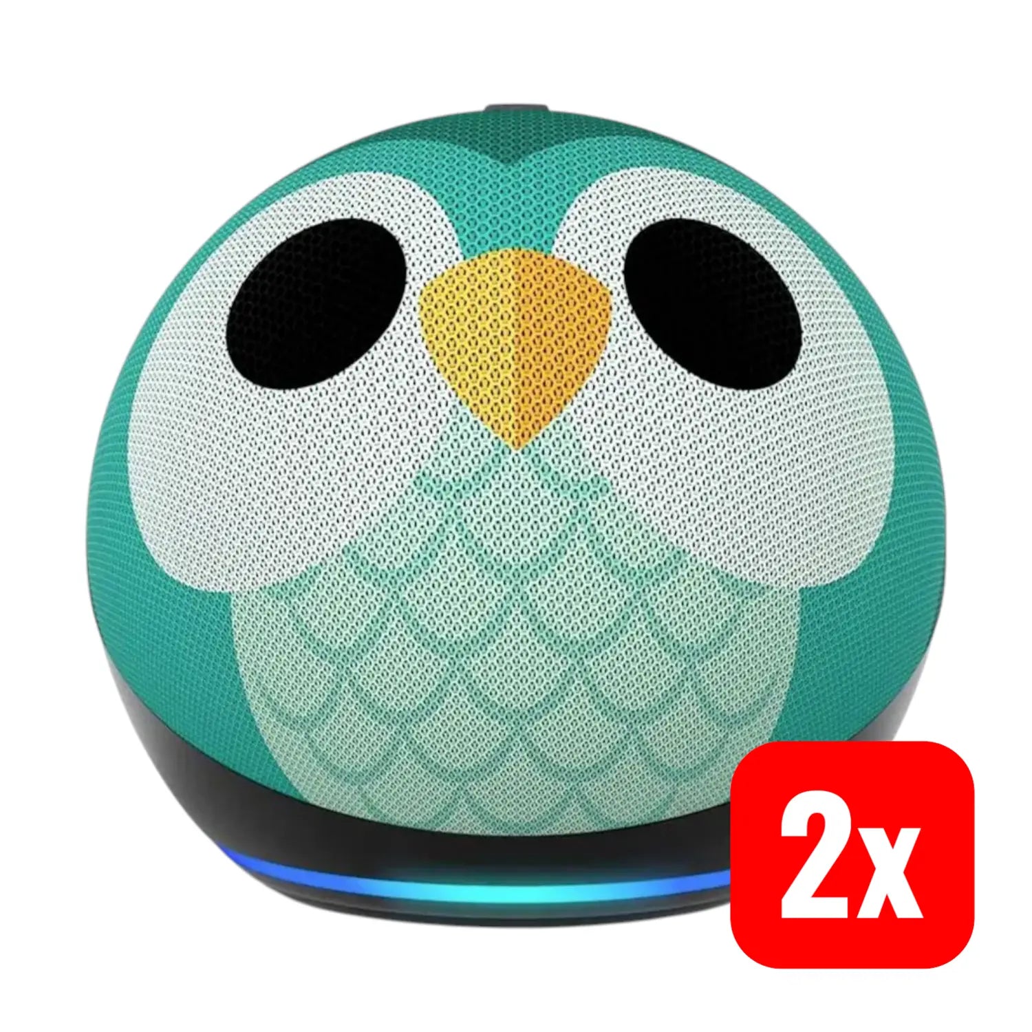 B-Ware Amazon Echo Dot Kids Smart Lautsprecher Alexa Sprachassistent Owl 5th Gen 2 Stück