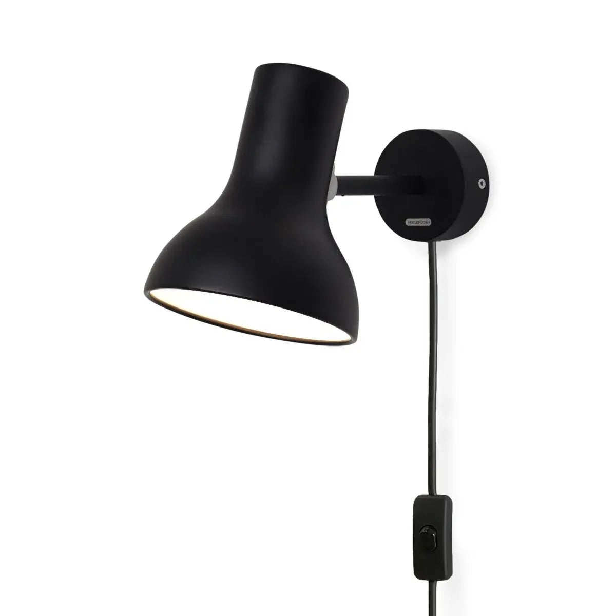 B-Ware Anglepoise Wandleuchte Lampe Type 75 Mini Schwarz Kabel Wohnzimmer Beleuchtung