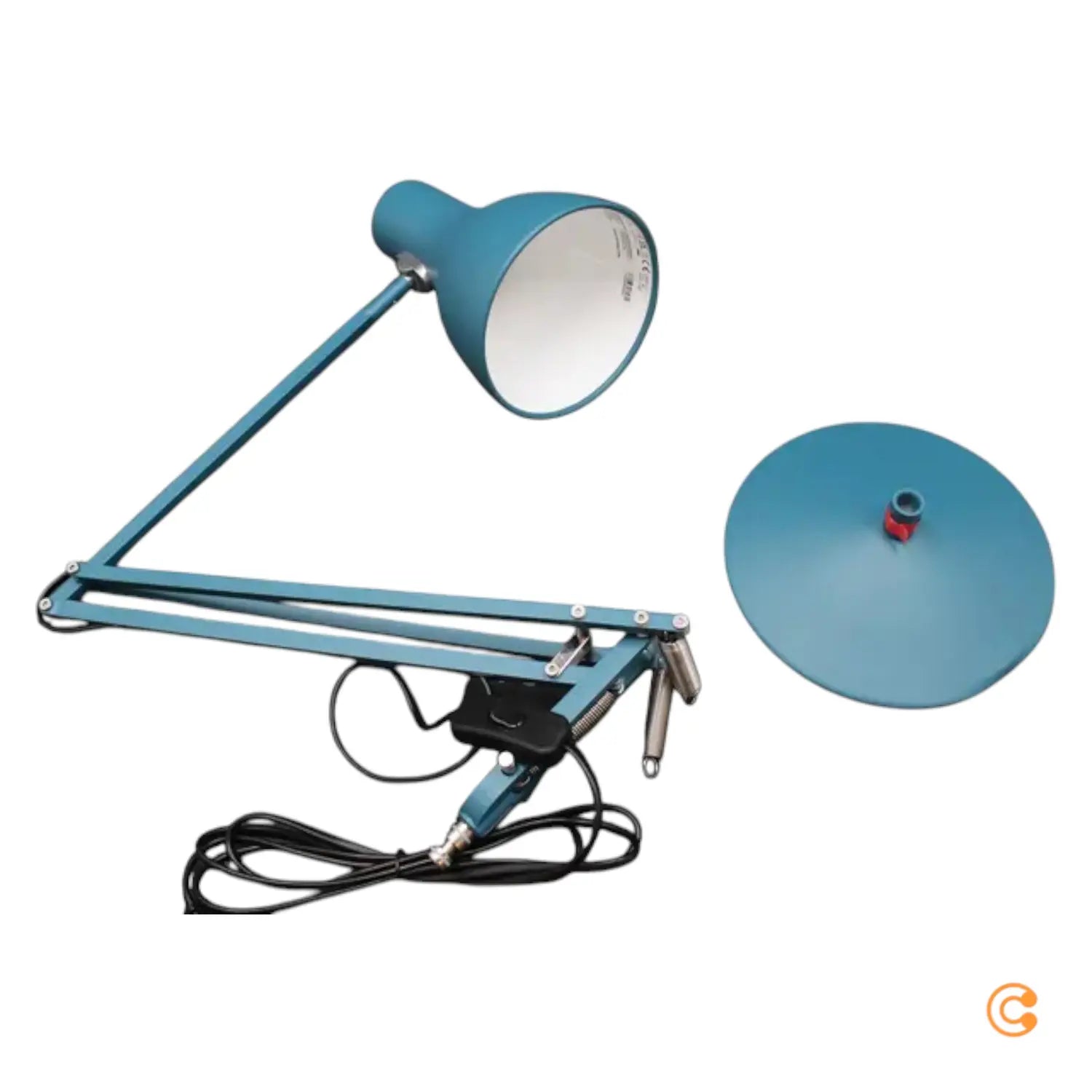 B-Ware Anglepoise Type 75 Tischleuchte Schreibtischleuchte Blau E27 Siehe Text/Foto