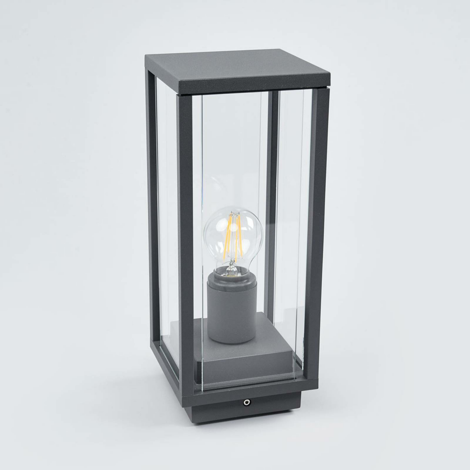 B-Ware Lucande Annalea Sockelleuchte Wegeleuchte Gartenleuchte Lampe E27 Eckige Form